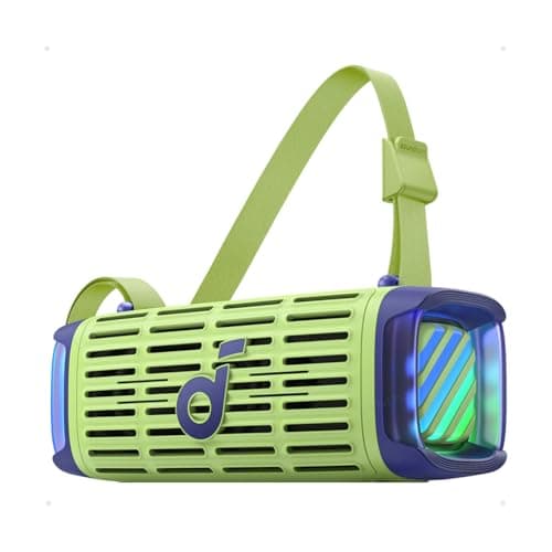 Soundcore Boom 3i by Anker, Rugged Outdoor Speakers, IP68 Waterproof, Floating Playback, Saltwater-Resistant, BassUp 2.0, 50W Portable Speaker, Bluetooth 5.3, 16H, TWS, Kayak/Fishing/Camping-Green