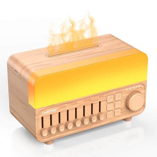 4-in-1 Sleep Sound Machine with White Noise & 8 Nature Sounds, Night Light, Aroma Diffuser & Built-in Audio Playback with Timer for Baby, Kids and Adults(Wood Grain Finish)