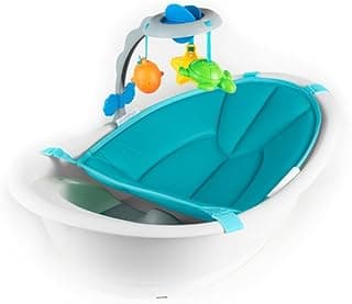 Summer Infant Gentle Support Multi-Stage Tub with Toys, White/Teal