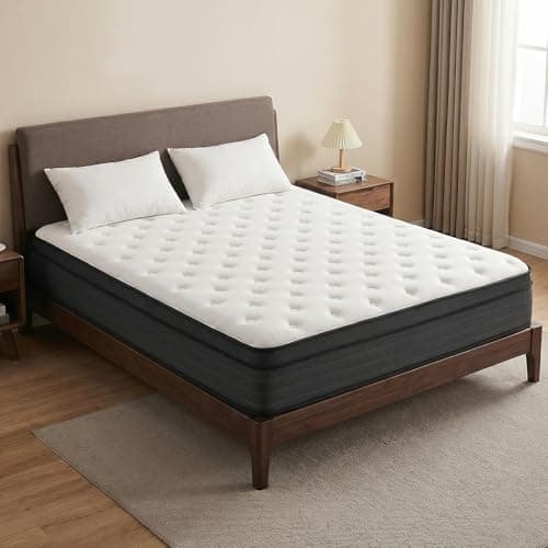 Queen Size Mattress, 12 Inch Memory Foam & Pocket Spring Hybrid Mattress, Comfort Supportive for Pressure Relief, CertiPUR-US Certified Foam, Mattress in a Box