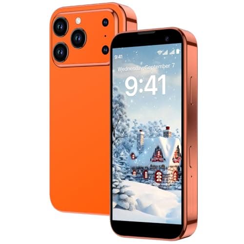 Mini Phone 3.0" HD Touch Screen Mini Smartphone World's Smallest Unlocked Android Compact Mobile Phone for Students Cell Phone App Download WiFi GPS Face lD 2GB+16GB Orange
