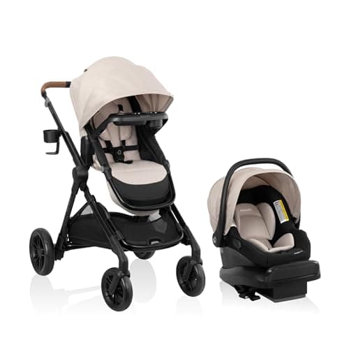 Evenflo Pivot Xpand NXT Travel System featuring LiteMax NXT Infant Car Seat - Canyon Beige