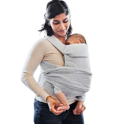 Boppy ComfyGrow Baby Carrier – 7-35lbs, Dove Gray – Baby Carrier Newborn to Toddler with 3 Carrying Positions – 3-Stage Adjustable Seat & Head Support, Cotton Fabric