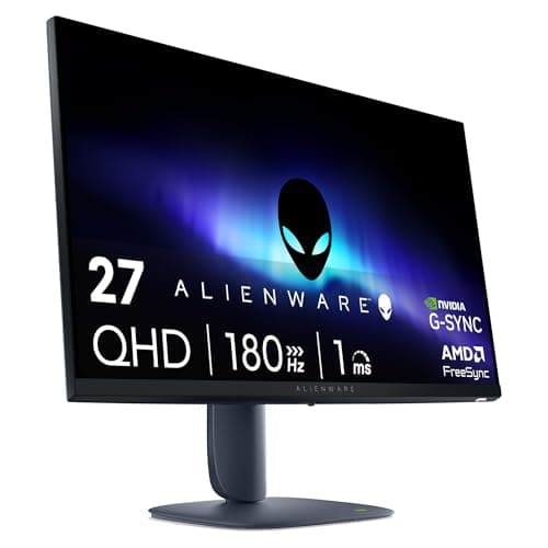 Alienware 27 Gaming Monitor - AW2725DM - 27-inch QHD (2560 x 1440) up to 180 Hz Display, 1ms Gray to Gray, IPS Panel, NVIDIA G-SYNC, AMD Freesync, VESA AdaptiveSync, VESA DisplayHDR 400