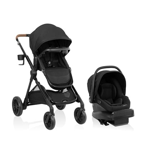 Evenflo Pivot Xpand NXT Travel System featuring LiteMax NXT Infant Car Seat - Coal Black
