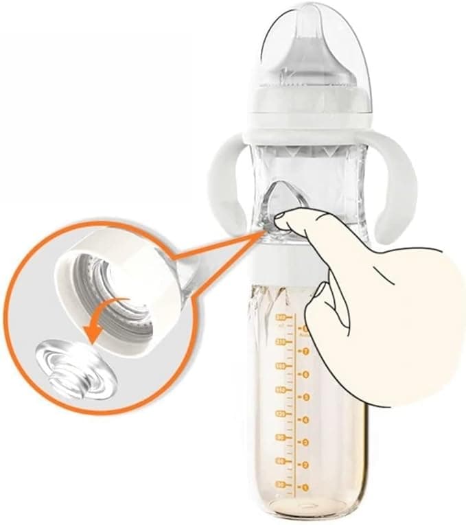 Glass Travel Baby Bottle, Rush Feeding Baby Bottle, Night Feeding, Formula Dispenser, Formula Mixer