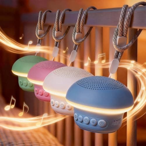 Sound Machine for Sleeping Adults - 20 Soothing Sounds, 30 Adjustable Volume Levels, 48H Runtime, 3 Sleep Timers & Memory Function -White Noise Machine Baby, Adults, Office & Travel, Blue