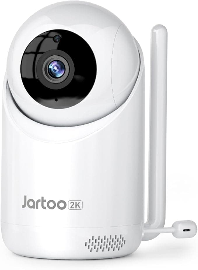 Jartoo Baby Monitor Add-On Camera with Audio and 2K Video, No App, No WiFi (Monitor NOT Included)