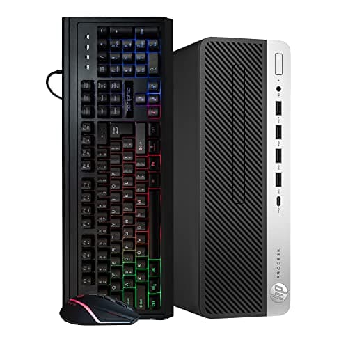 HP ProDesk 600 G4 Desktop Computer PC | Hexa Core Intel i5 (3.0GHz) | 16GB DDR4 RAM | 500 GB SSD Solid State | Windows 11 | RGB Keyboard & Mouse | Home or Office PC.