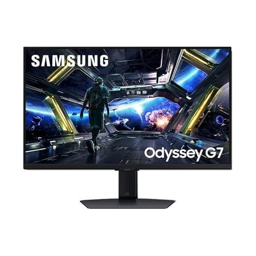 SAMSUNG 32 inch Odyssey G7 UHD IPS Gaming Monitor 144Hz 1ms VESA Display HDR 400 Gsync Freesync DP, USB A to B - (LS32DG702ENXZA) [Canada Version]