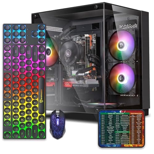 Prebuilt Gaming PC Desktop,Intel Core i7 Business Office Tower Computers PC