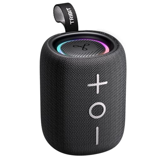 Tribit StormBox Mini+ Portable Bluetooth Speaker, 12W, 360° Sound, Black
