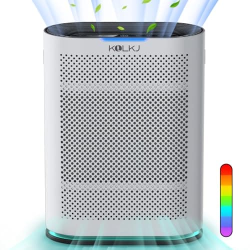 Air Purifiers for Large Room - Up to 2100 Ft² HEPA Air Purifiers Bedroom Air Filter with Sleep Mode, Auto Mode, 3 in 1 Filter Effectively Clean 99.97% Smoke, Dust, Pets Dander, Odors White