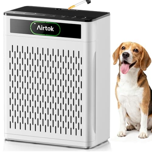 Air Purifiers Large Room Up to 1848.ft, Airtok Air Purifier for Home Pets with Washable Filter, Air Quality Sensor, Air Cleaner for Bedroom with Fragrance, Pets Hair Odor, Smoke Dust Pollen, AP3001