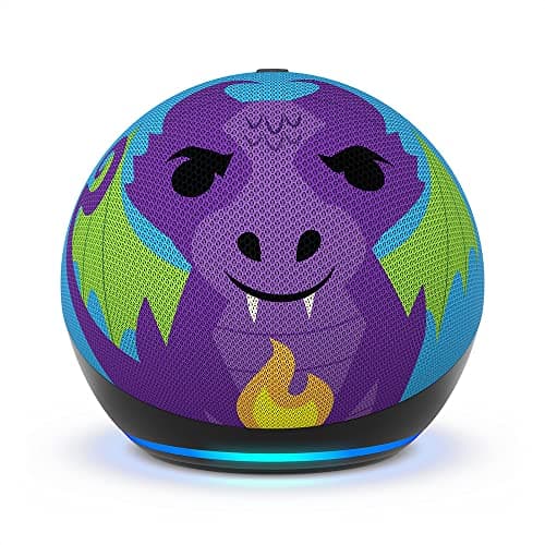 Amazon Echo Dot Kids (newest model), Designed for kids, with parental controls, Designed for Alexa+, Dragon