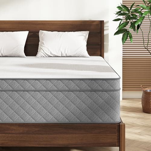 Queen Mattress 12 inch Hybrid Mattress in a Box, Pocket Spring&Memory Foam, Firm Feeling, Pressure Relief, CertiPUR-US Certified, Motion Isolation, Queen Mattresses in a Box