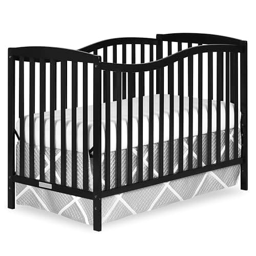 Dream On Me Chelsea 5-in-1 Convertible Crib Black