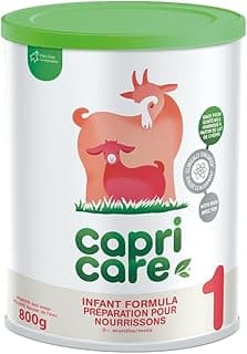 Capricare Whole Goat Milk Powder Baby Formula Stage 1 - Nutritional New Born Baby Essentials, No Added Palm Oil, Soybean Oil, GMOs, Glucose, Refined Sugars, Corn Maltodextrin - 0 Months & Above, 800g
