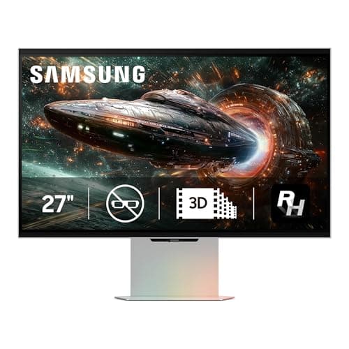 SAMSUNG 27 inch Odyssey 3D UHD IPS Gaming Monitor 165Hz 1ms HDR10 G-sync Freesync DP+HDMI+USB HUB Built-in Dual Speakers- (LS27FG900XNXZA) [Canada Version]