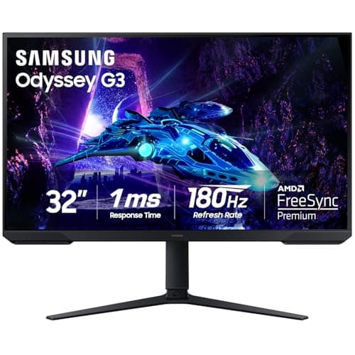 Samsung 32 inch Odyssey G3 Gaming Monitor FHD 180 Hz Refresh Rate (LS32DG302ENXZA) -[Canada Version]