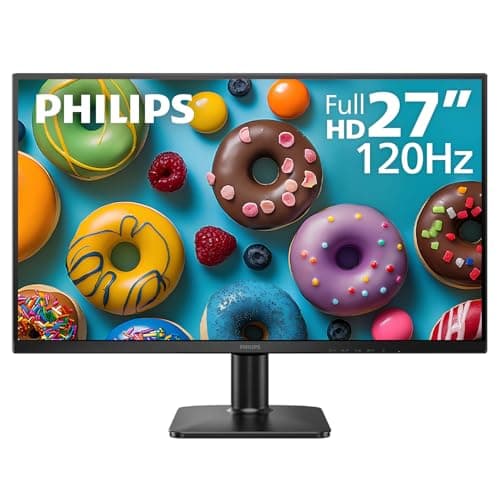 Philips 27E2N2100 27 inch IPS FHD (1920 x 1080) 120Hz Gaming Office Monitor, VESA, HDMI x1, VGA Port x1, Eye Care, 4 Year Advance Replacement Warranty