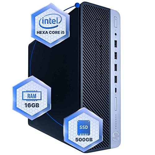 HP ProDesk 600G4 Desktop Computer | Hexa Core Intel i5 (3.2) | 16GB DDR4 RAM | 500GB SSD Solid State | Windows 11 Professional | Home or Office PC (Renewed)