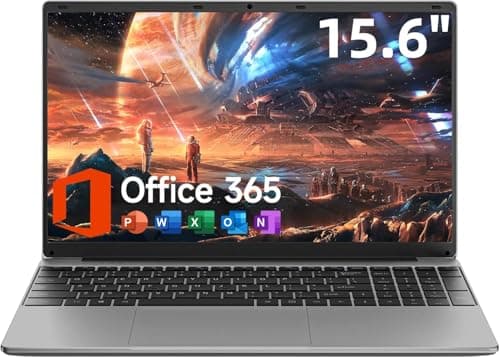 Jumper Laptop 15.6 Inch, Office 365, 4GB RAM 128GB Storage Expandable 1TB, 2 Cores Celeron, HD Display, Windows 11 Laptops Computer, Wi-Fi 5, BT4.2, Type-C, Numpad, for Students and Business.