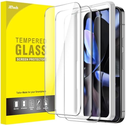 JETech Screen Protector for Google Pixel 10/10 Pro/9/9 Pro, 3-Pack