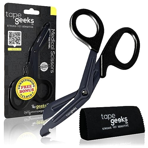 TapeGeeks Medical Scissors Trauma Shears, Bandage Safety Scissors Medical Supplies 7.5" EMT Shears