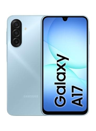 Samsung Galaxy A17 4G Dual SIM | 128GB, 4GB, Splash Resistant | 6.7" 90Hz AMOLED, GSM Factory Unlocked for T-Mobile, Global | International Model | (Light Blue)