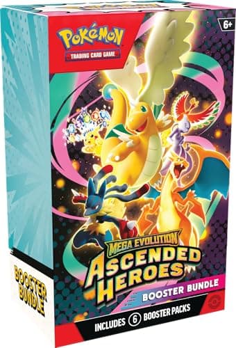 Pokémon TCG: Mega Evolution—Ascended Heroes Booster Bundle (6 Booster Packs)