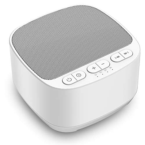 Magicteam Sleep Sound White Noise Machine with 40 Natural Soothing Sounds and Memory Function 32 Levels of Volume Powered by AC or USB and Sleep Timer Sound Therapy for Baby Kids Adults