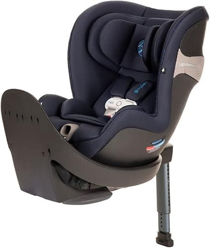 Cybex Sirona S 360 Swivel Rotating Convertible Car Seat with Sensor Safe Technology- 12 position on the Fly Recline- Rear Facing up to 50 lbs- Indigo Blue
