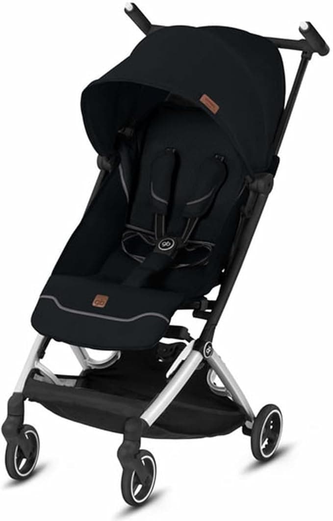 gb Pockit+ All-City Airplane Carry-on Compliant Stroller - Ultra Lightweight, 2-in-1 Travel System Ready with any Cybex Infant Car Seat, Compact Self-Standing Fold, Easy to Carry - Velvet Black
