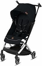 gb Pockit+ All-City Airplane Carry-on Compliant Stroller - Ultra Lightweight, 2-in-1 Travel System Ready with any Cybex Infant Car Seat, Compact Self-Standing Fold, Easy to Carry - Velvet Black