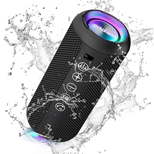 Ortizan Portable Bluetooth Speaker, IPX7 Waterproof Wireless Shower Speaker with 24W Loud Stereo Sound, Bluetooth 5.3, 30H Playtime, 100ft Range, Dual Pairing, for Home, Outdoors, Beach, Gift Idea