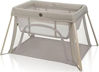 Maxi-Cosi Calao Light 3-in-1 Travel Crib, Playard & Bassinet with Carry Bag – Memory Foam Mattress, Portable, Lightweight, Ultra-Compact & Overnight Sleep Certified - Classic Oat