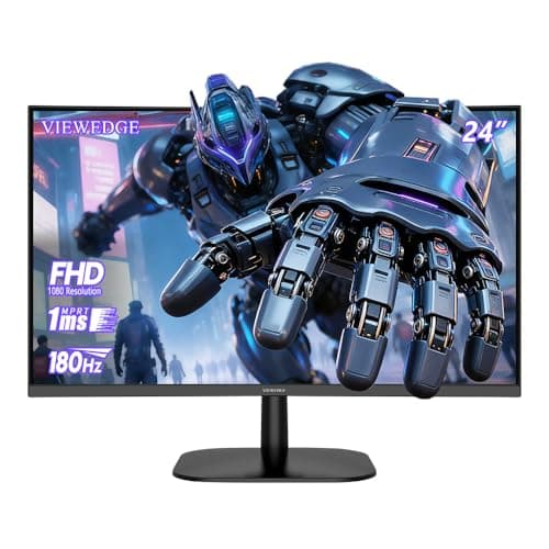 Viewedge 24" Curved Gaming Monitor 180Hz FHD 1080p 1ms VA Adaptive Sync