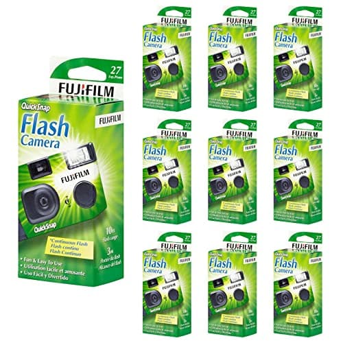 FUJIFILM QuickSnap 400 27 Exposures Disposable Camera 10-Pack Photo Bundle