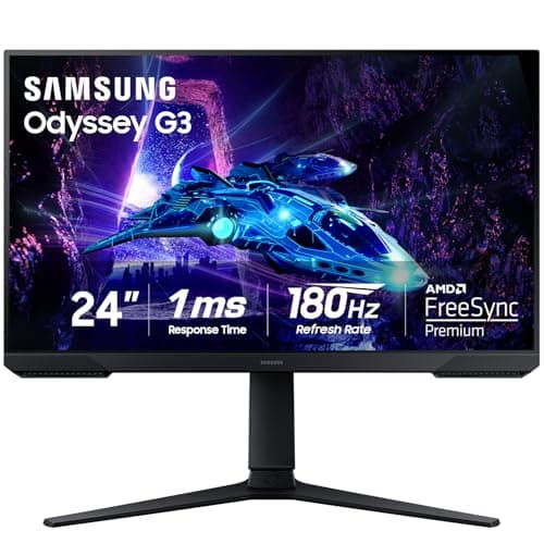 Samsung 24 inch Odyssey G3 Gaming Monitor FHD 180 Hz Refresh Rate (LS24DG302ENXZA) -[Canada Version]