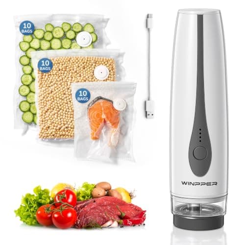 Winpper Handheld Vacuum Sealer, Rechargeable Cordless Food Saver