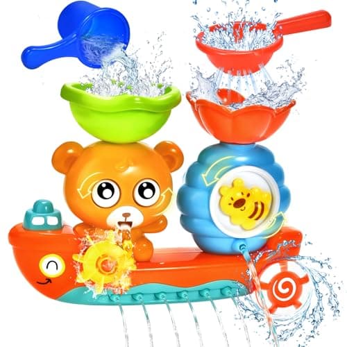 Bath Toys for Toddlers 1-3 Baby Bath Toys for Kids 1 2 3 Year Old Boys Girls Tub Toy for Baby Sensory Water Toy 6-12-18 Months Ideal Gifts