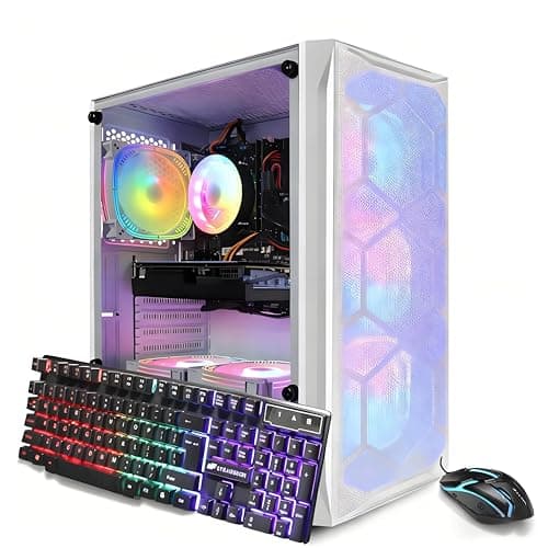 STGAubron Gaming PC Desktop,Corei7 8th Gen,GTX 1660 Ti 6G,16G DDR4,512G SSD