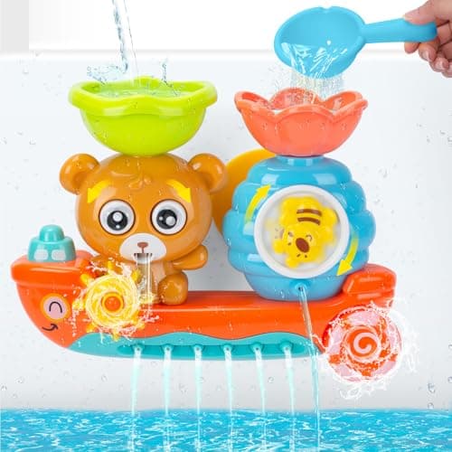 RILSO Bath Toys for Toddlers,Baby Bath Toy,Bath Toys for Kids,Water Bathtub Toy for Year Old Girls Boys Gifts,Toddlers Toys,Sensory Toy for Toddler