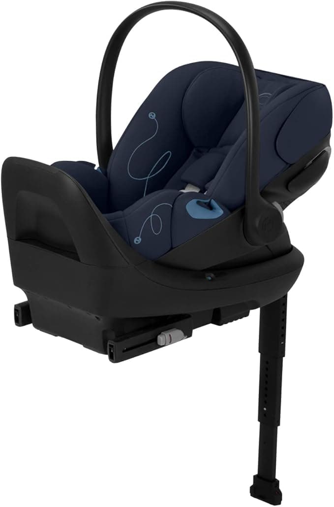 Cybex Cloud G Comfort Extend Infant Car Seat – 45% More Recline, Rigid LATCH Installation, Load Leg, Anti-Rebound Base, Linear Side-Impact Protection, 4-35 lbs, Ocean Blue (Non SensorSafe Version)