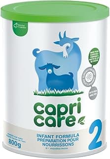 Capricare Whole Goat Milk Powder Baby Formula Stage 2 – Nutritional Baby Essentials, No Added Palm Oil, Soybean Oil, GMOs, Glucose, Refined Sugars, Corn Maltodextrin – 6 Months & Above, 800g