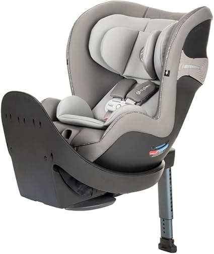 Cybex Sirona S 360 Swivel Rotating Convertible Car Seat with Sensor Safe Technology- 12 position on the Fly Recline- Rear Facing up to 50 lbs- Manhattan Grey