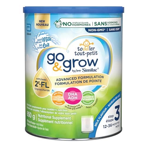 Similac Go & Grow Step 3 Toddler Drink with 2'-FL. Immune Support Innovation: 2'-FL, Powder, 12-36 Months, Milk Flavour, 850 grams