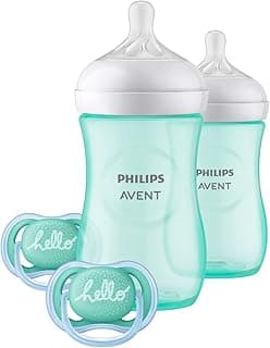 Philips Avent Natural Baby Bottle Teal Baby Gift Set, SCD837/02