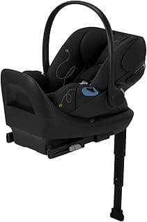Cybex Cloud G Comfort Extend Infant Car Seat – 45% More Recline, Rigid LATCH Installation, Load Leg, Anti-Rebound Base, Linear Side-Impact Protection, 4-35 lbs, Moon Black (Non SensorSafe Version)